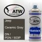 Preview: Jeep, Ceramic Gray, DN / PDN / 503P: 400ml Sprühdose, von ATW Autoteile West.